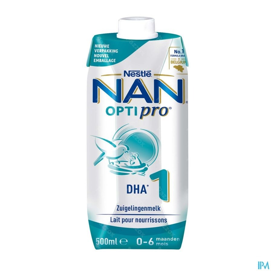 Nan Optipro 1 Zuigelingenmelk Baby 0-6 Maanden 500ml