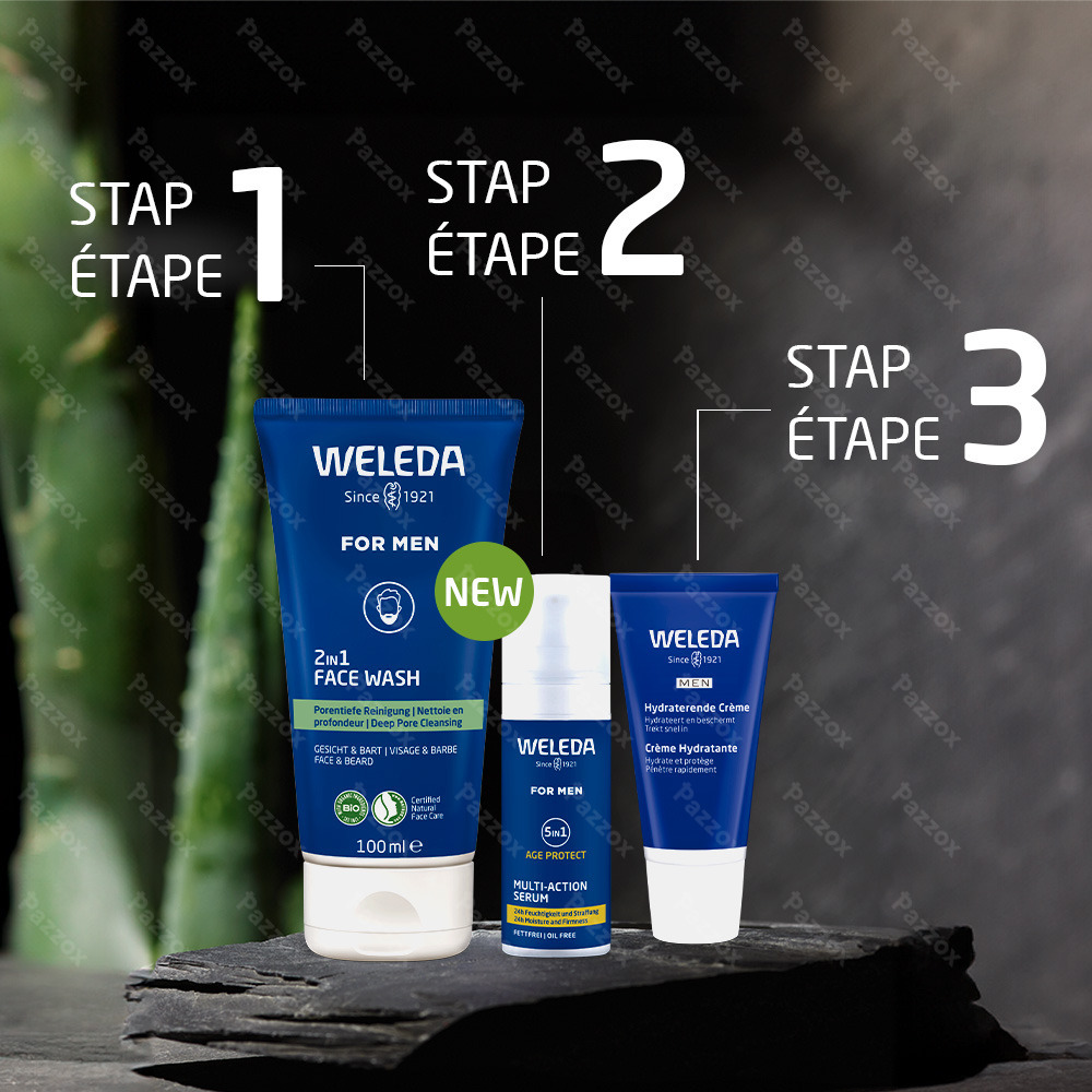 Weleda Men 2en1 Gel Nettoyant Visage & Barbe 100ml