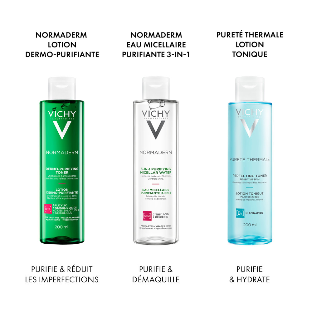 Vichy Normaderm Solution Micellaire 3-en-1 200ml