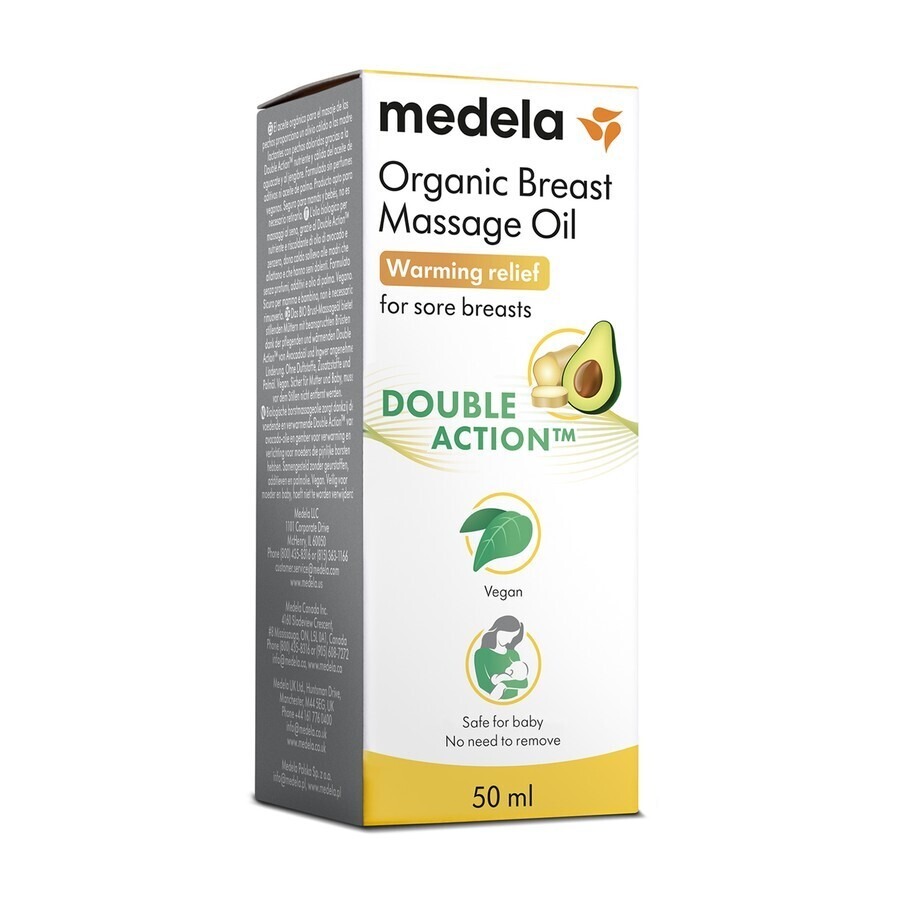 Medela Huile Massage Seins Bio 50ml