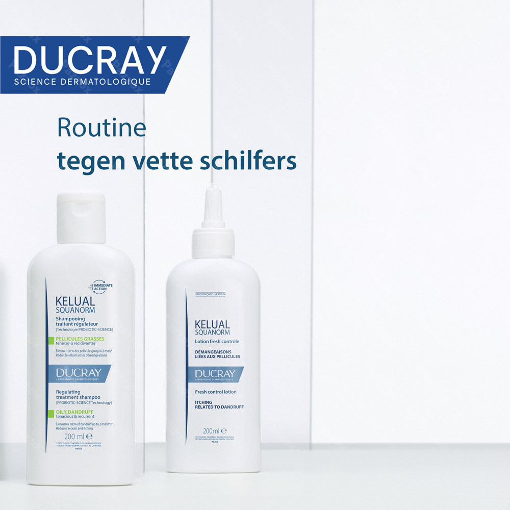 Ducray Kelual Squanorm Shampoo Vette Schilfers 200ml