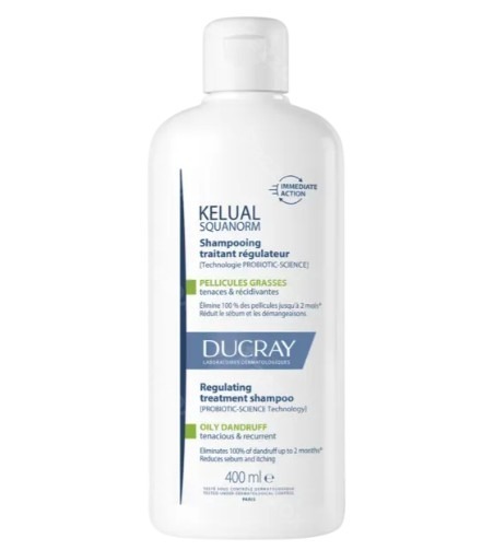 Ducray Kelual Squanorm Shampoo Vette schilfers 400ml