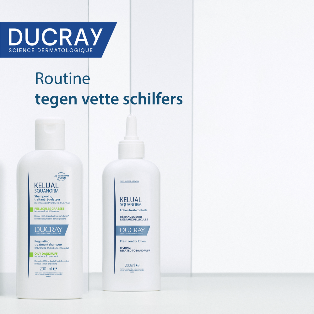 Ducray Kelual Squanorm Shampoo Vette schilfers 400ml