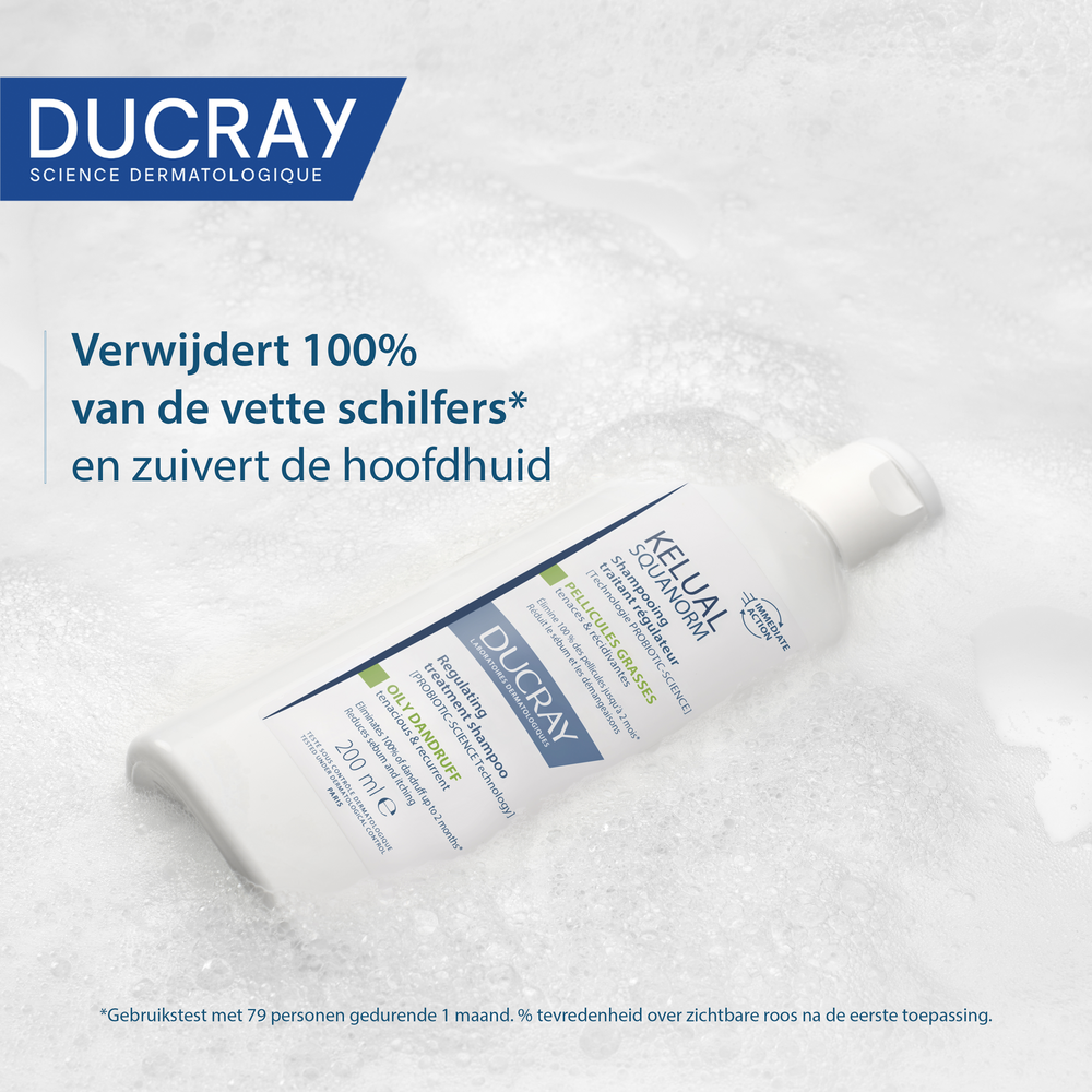 Ducray Kelual Squanorm Shampoo Vette schilfers 400ml
