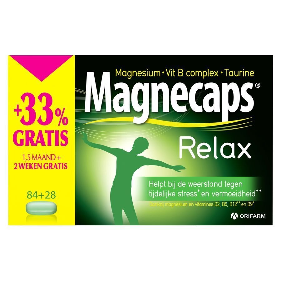 Magnecaps Relax 84 Tabletten + 28 Tabletten Gratis