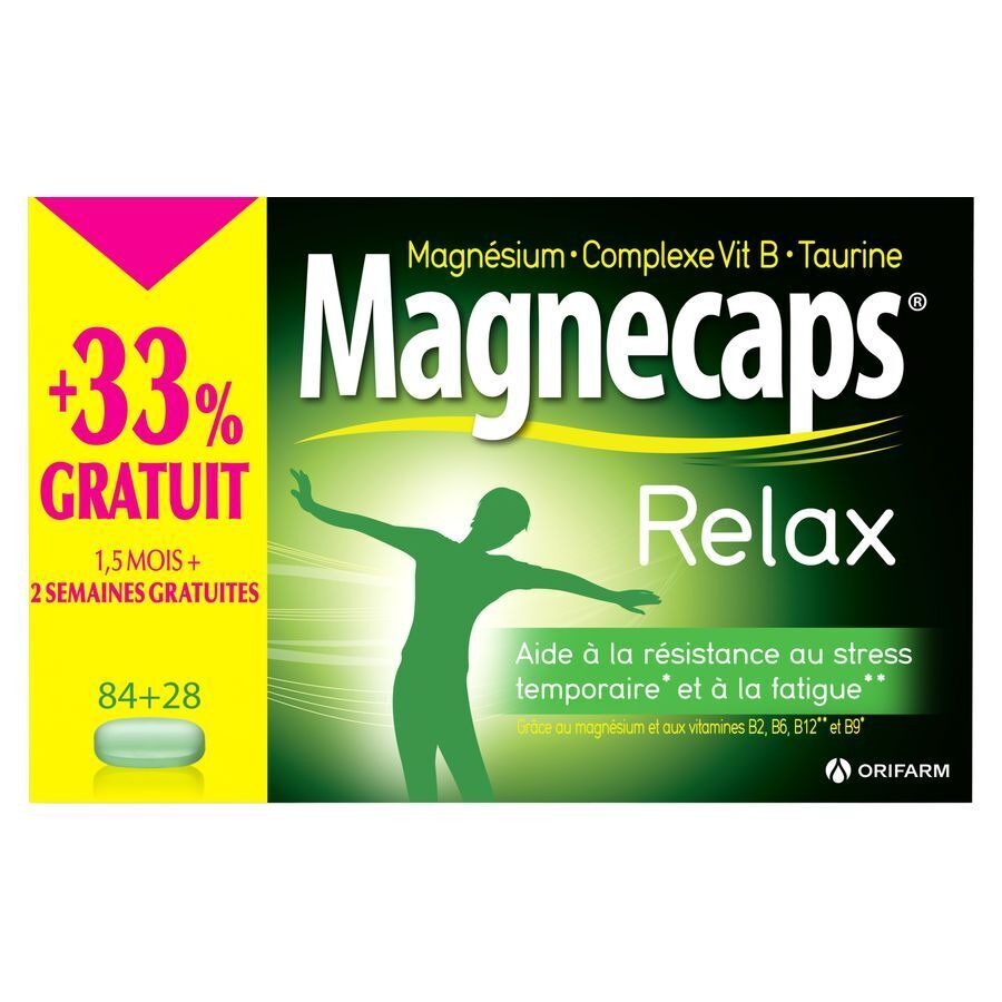 Magnecaps Relax Comprimés 84+28 Gratuit