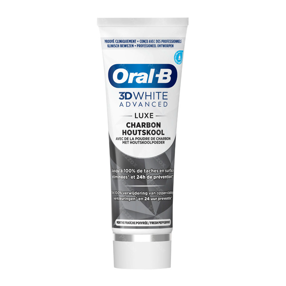 Oral-B 3D White Advanced Luxe Charbon Dentifrice 75ml