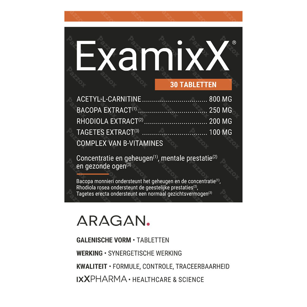 ExamixX Concentratie & Prestatie 30 Tabletten