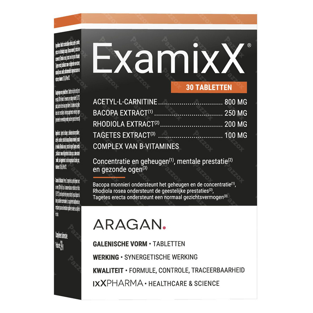 ExamixX Concentratie & Prestatie 30 Tabletten
