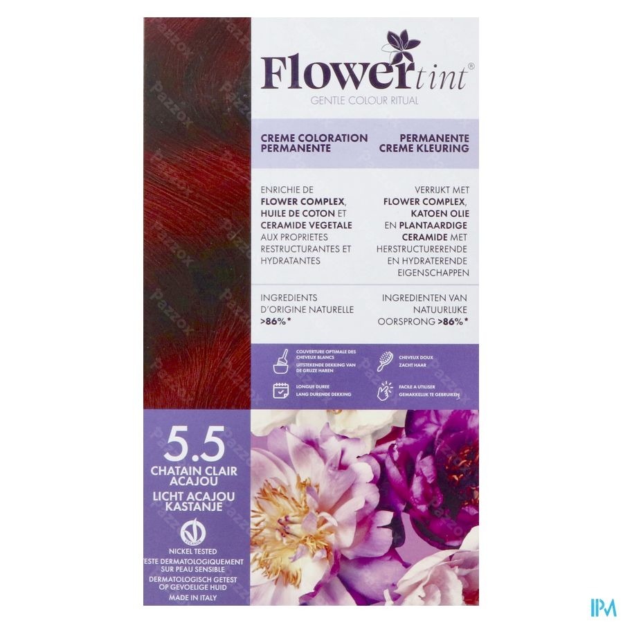 Flowertint Chatain Clair Acajou 5.5 140ml