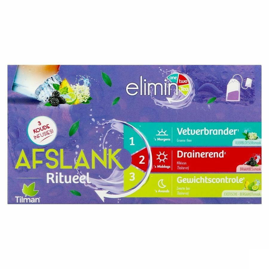 Elimin One Two Tea Purple Tea Bags 3x14