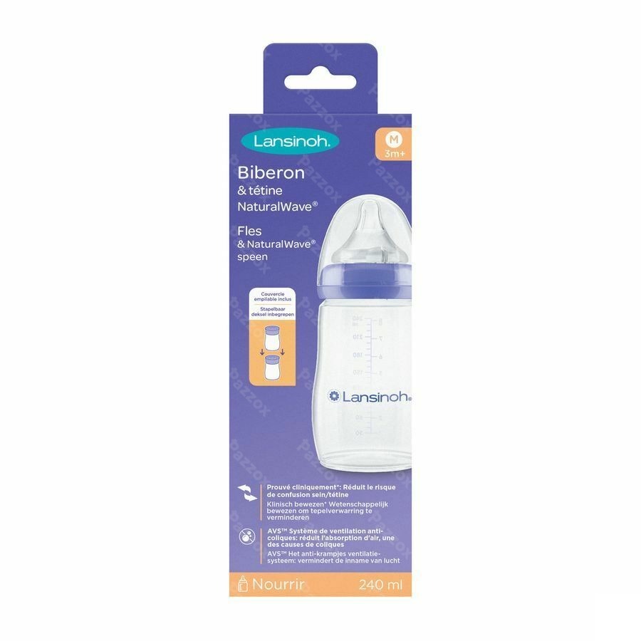 Lansinoh Biberon Natural Wave 240ml