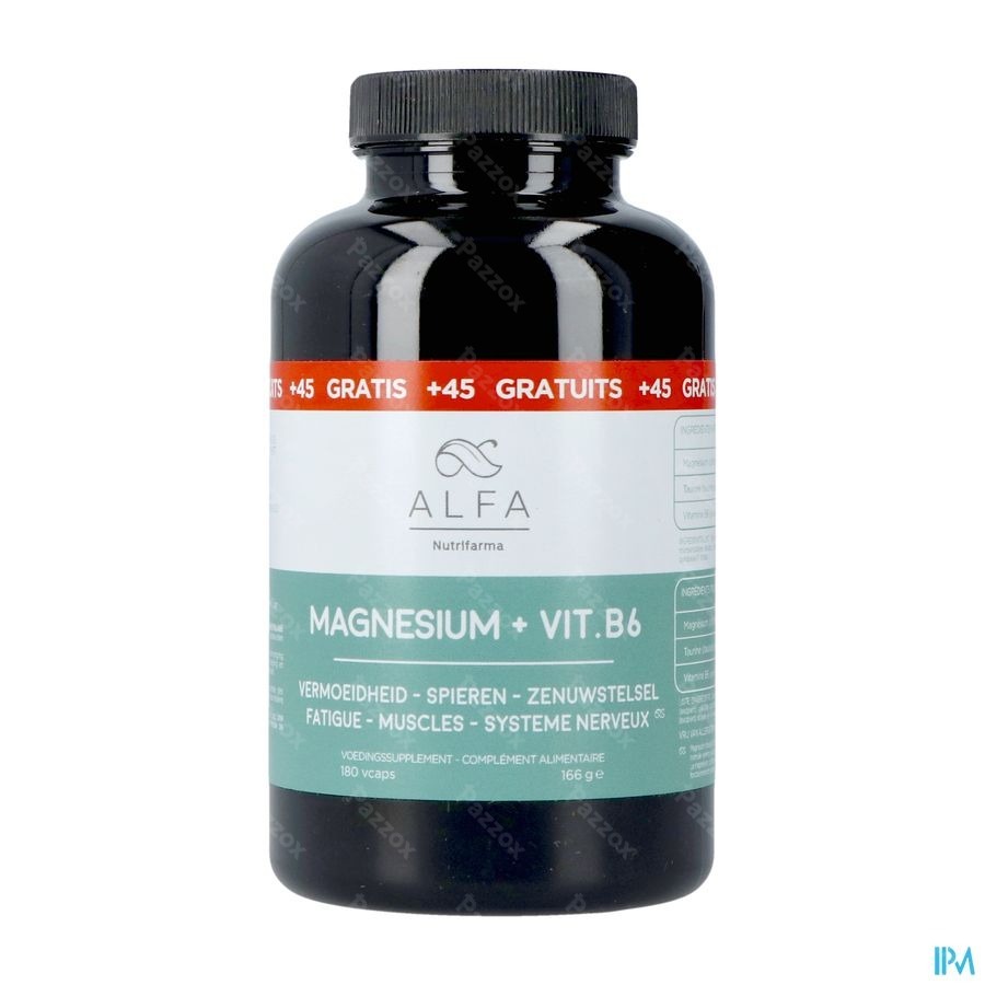 Alfa Magnesium + Vit B6 V-caps 180