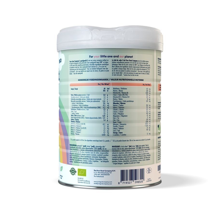 Pure Goat Opvolgmelk 3 Pdr 800g