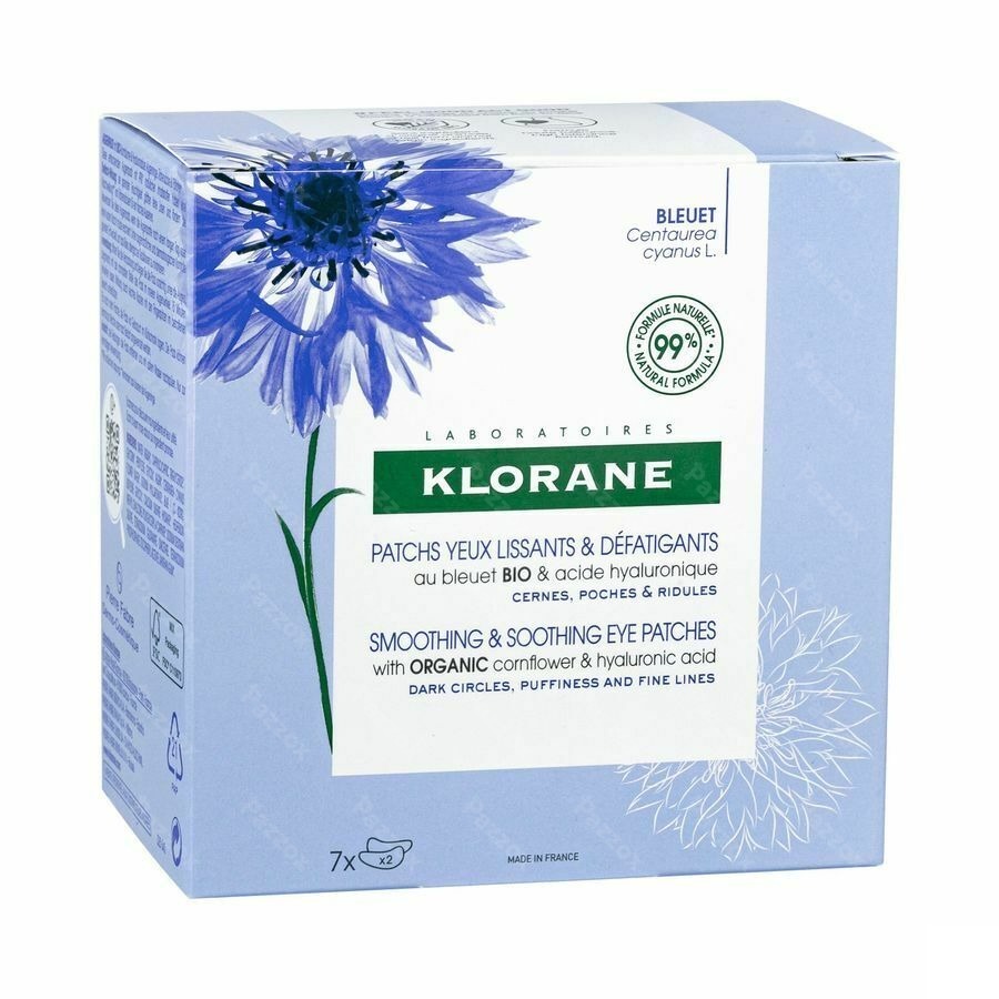 Klorane Gezicht Korenbloem Ontspannende Patch 7x2 Stuks