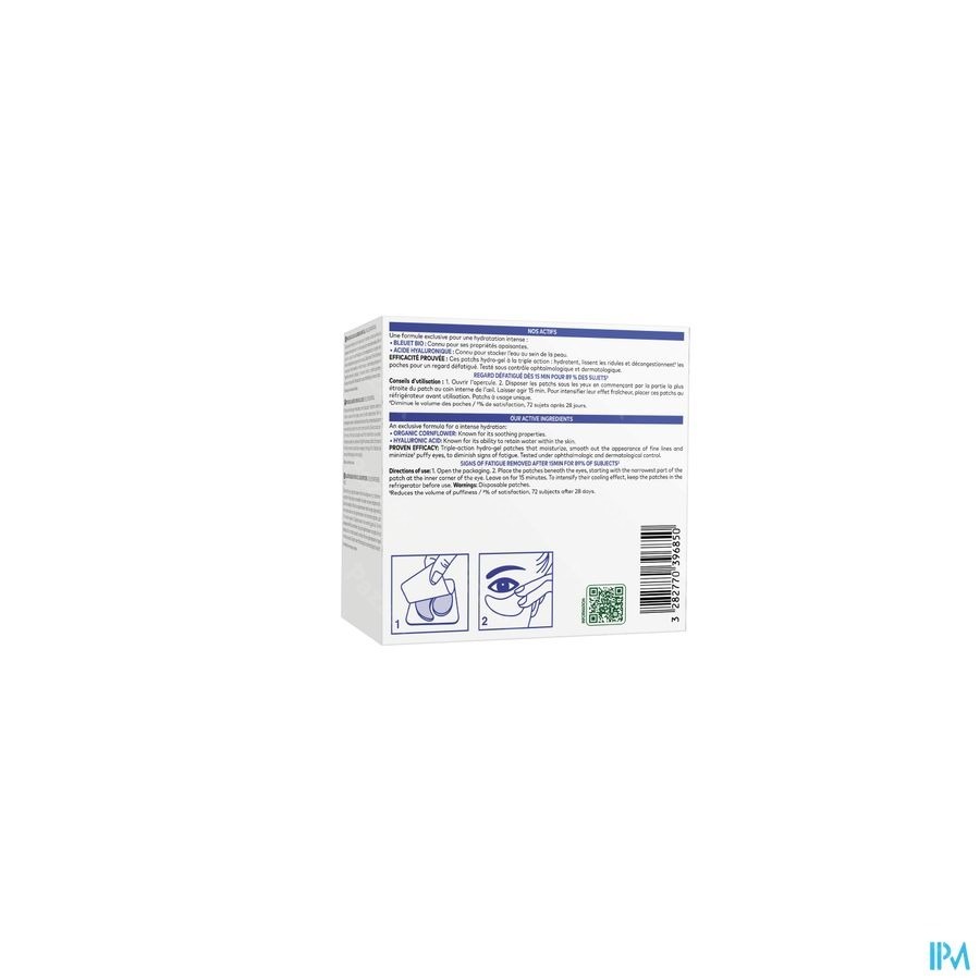 Klorane Gezicht Korenbl.bio Patch Gladm.hydrog.7x2