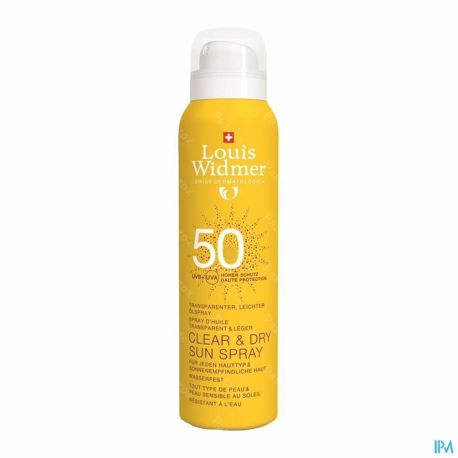 Louis Widmer Sun Clear & Dry Sans Parfum SPF50 200ml
