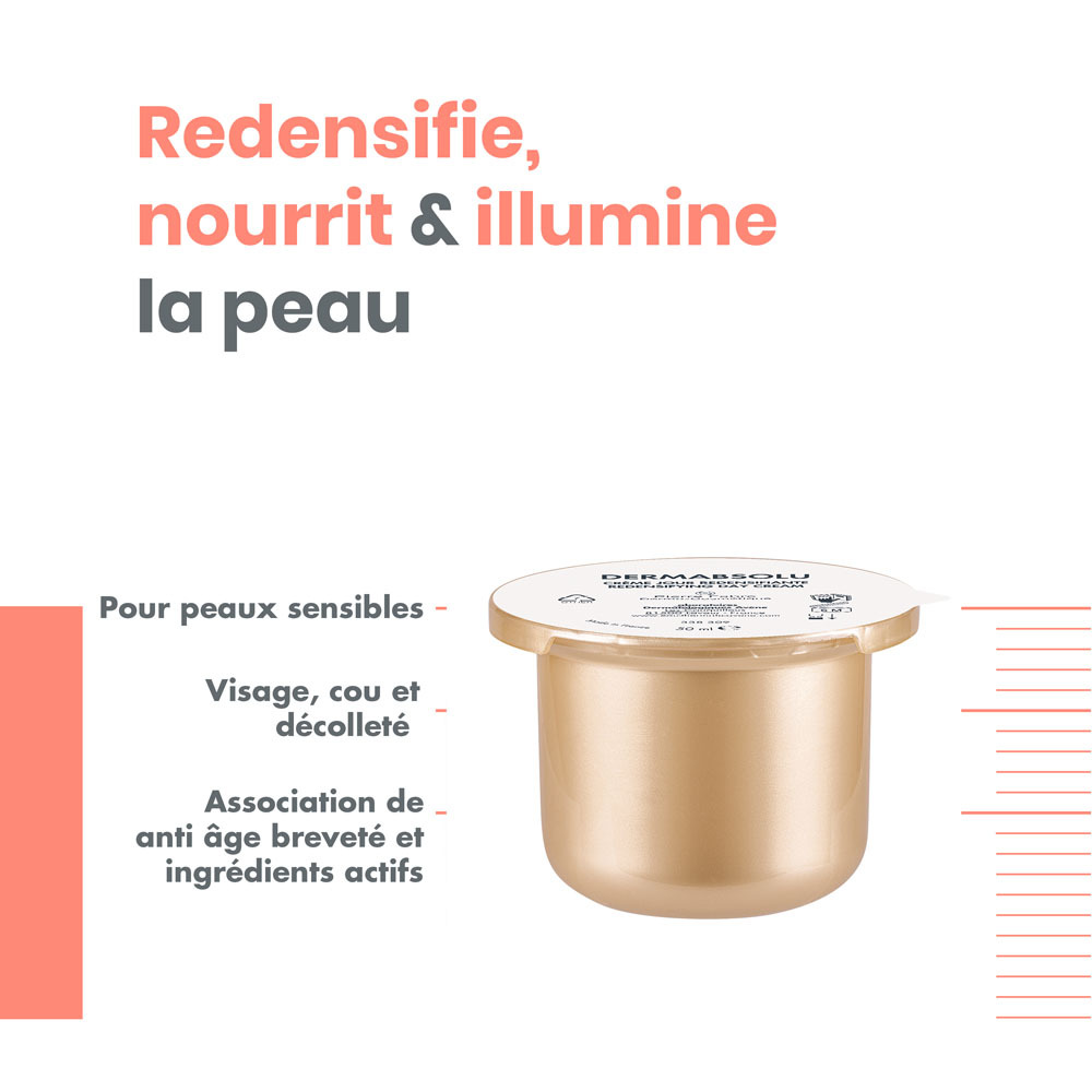Avène Dermabsolu Crème jour redensifiante recharge anti-âge, Bakuchiol, Pro-ceramides 50ml