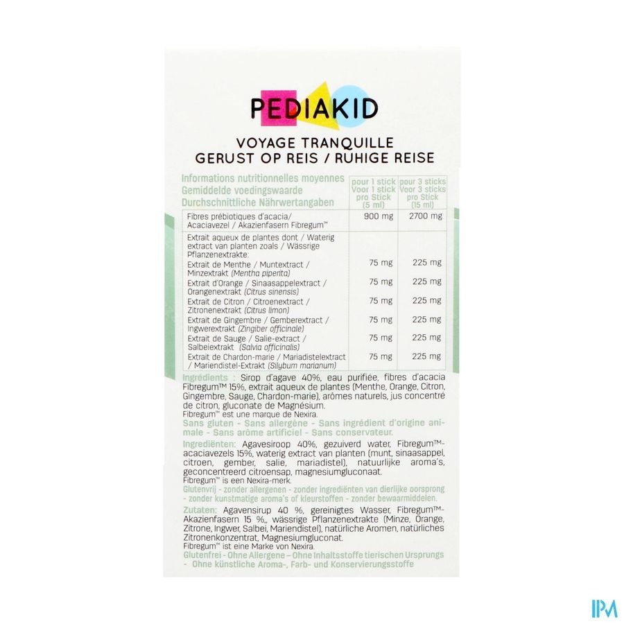 Pediakid Voyage Tranquille Stick 10x5ml