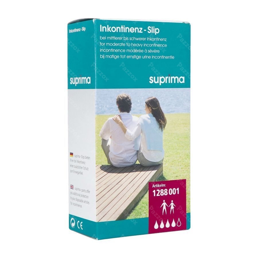 Suprima 1288 Slip Pes Pu + Drukknop Unisex Wit Xxl