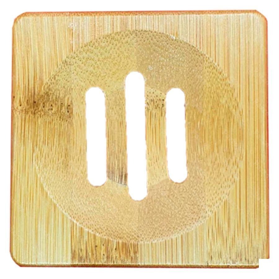 Bamboo soap dish square