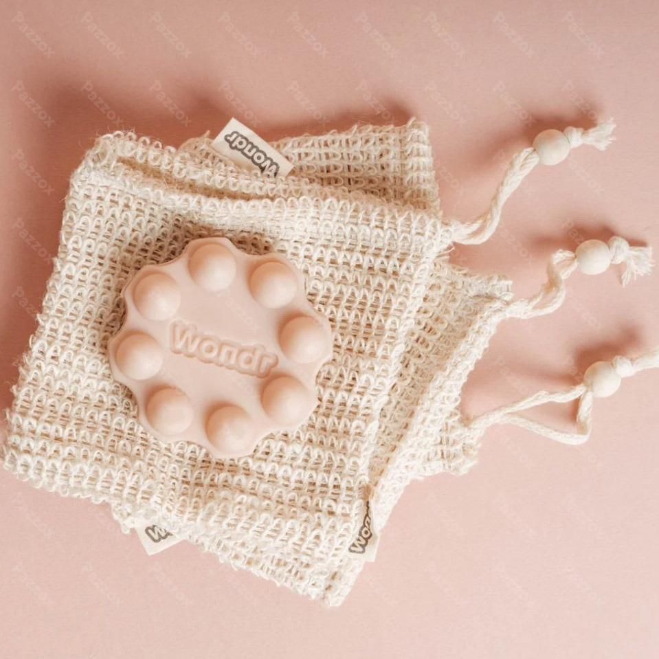Wondr Bamboo Soap Pouch Pink Label