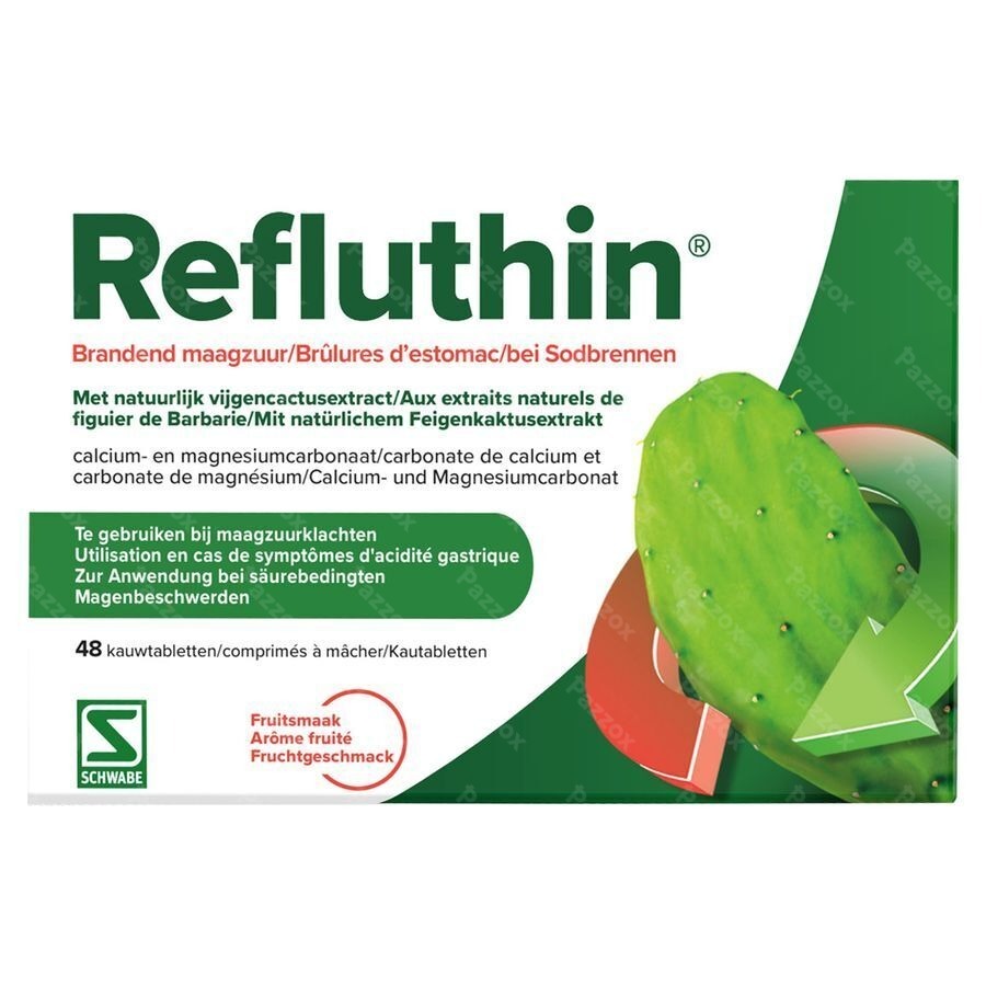 Refluthin Fruit 48 Comprimés à Croquer