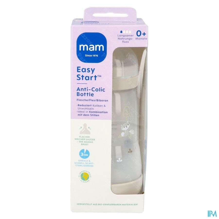 Mam Zuigfles Easy Start A/colic Matt Uni 260ml