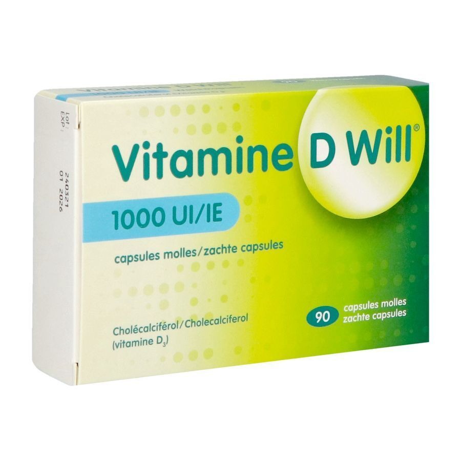 Vitamine D Will 1000ui Caps Molle 90