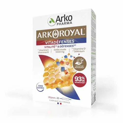 Arkoroyal Vitadefenses 20 Ampoulles