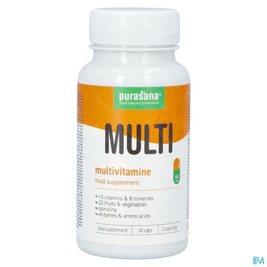 Purasana Multivitamin Fruit&veggie V-caps 60 Nf