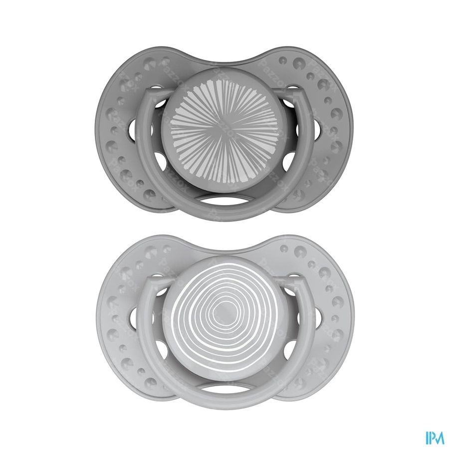 Difrax Fopspeen Dynamic Harmony l.&d.grey 6-18m 2