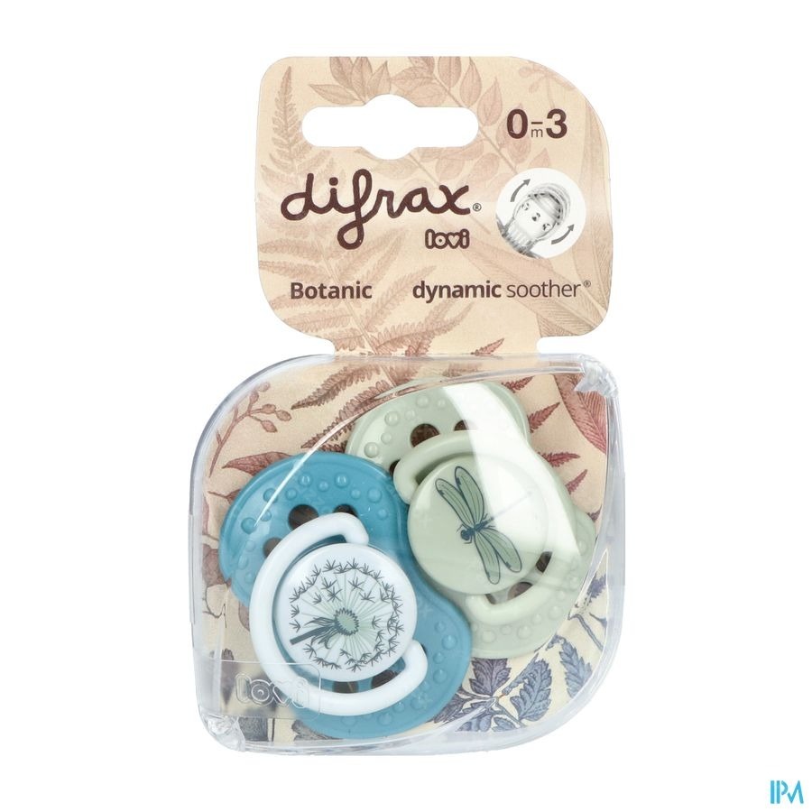 Difrax Sucette Dynamic Botanic 0-3m 2