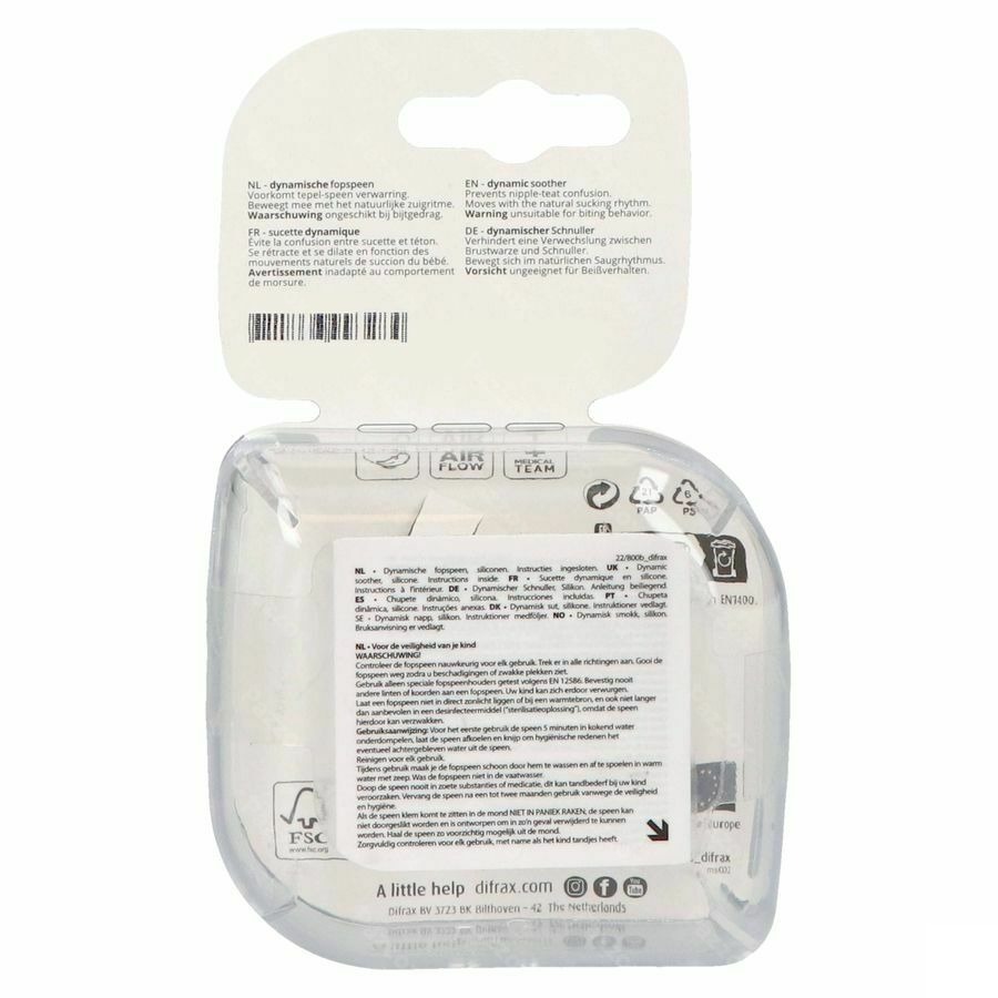 Difrax Sucette Dynamic Botanic 3m+ 2