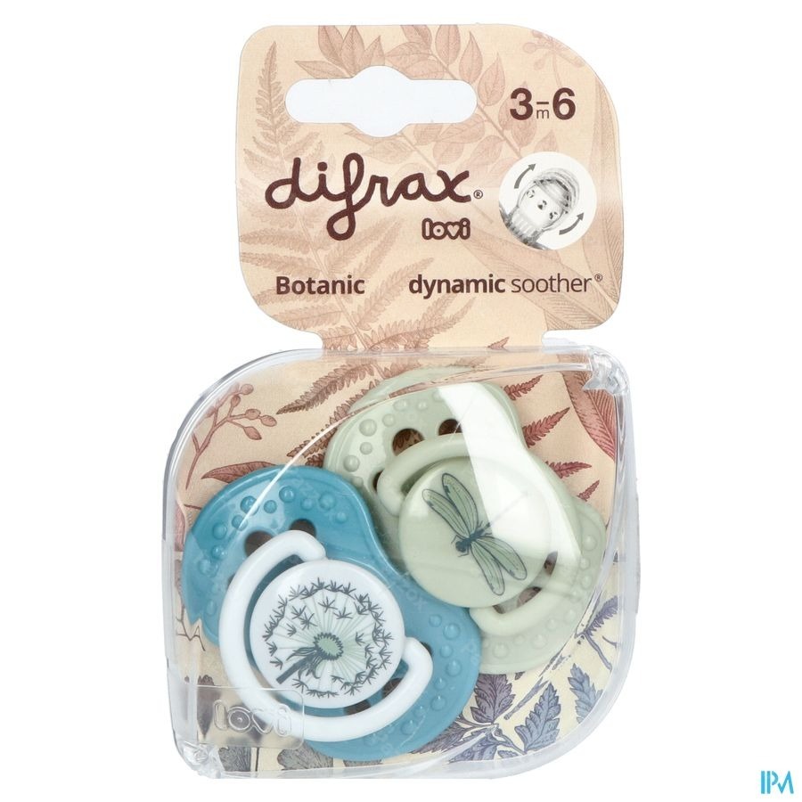 Difrax Sucette Dynamic Botanic 3m+ 2