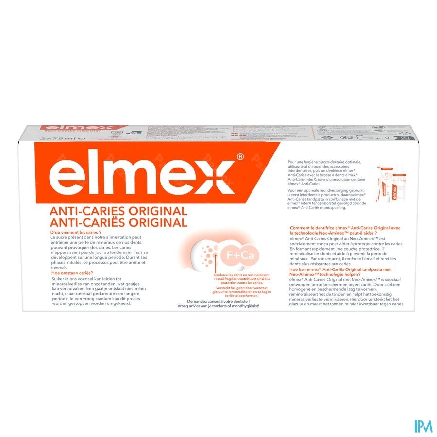 Elmex Anti-Cariës Tandpasta Duopack 2x75ml
