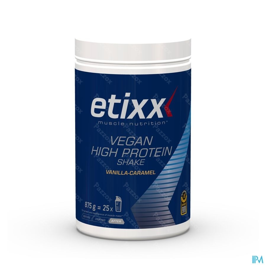 Etixx Vegan High Protein Shake Vanille - Caramel 875gr