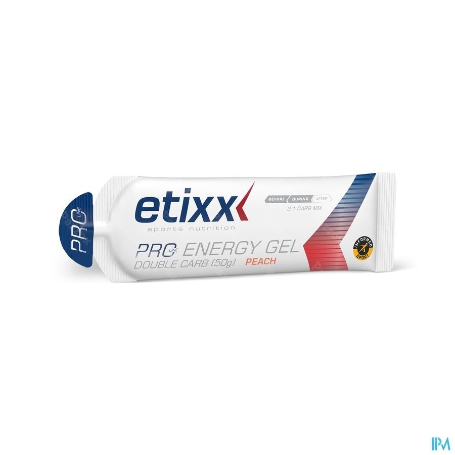 Etixx Double Carb Energy Gel Pro Line Peach 12x60ML