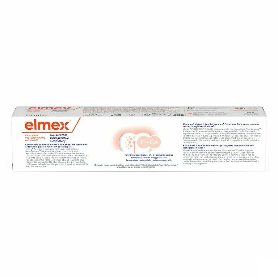 Elmex Anti-Cariës Zonder Menthol Tandpasta 75ml