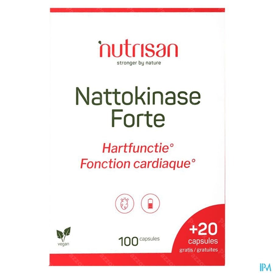 Nattokinase Forte Caps 100+caps20 Gratuit Nutrisan