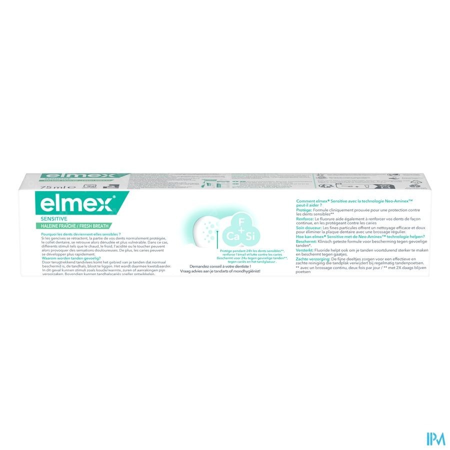Elmex Sensitive Dentifrice Haleine Fraiche 75ml