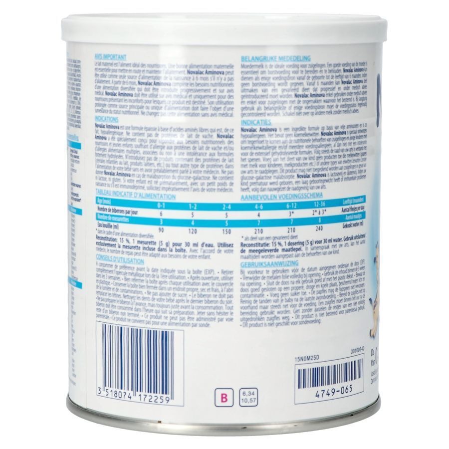 Novalac Aminova 0-36 Mois 400g