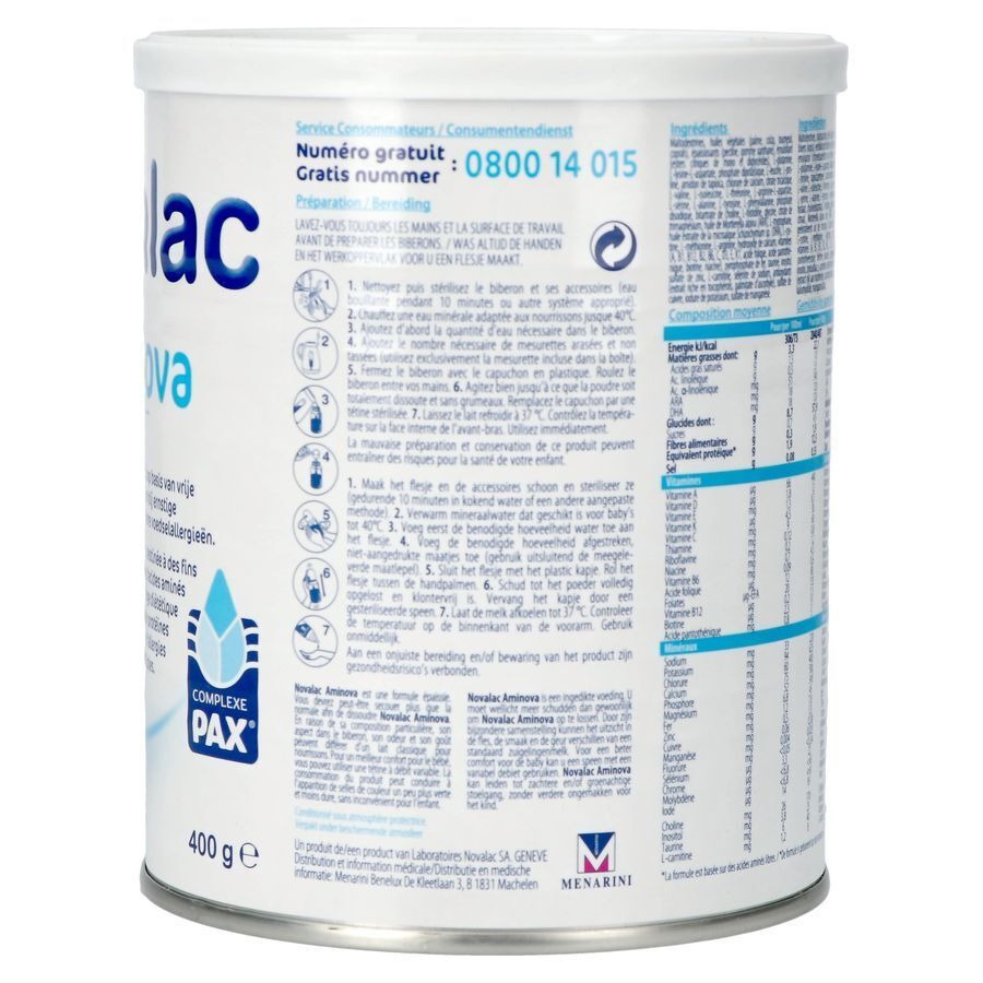 Novalac Aminova 0-36 Mois 400g