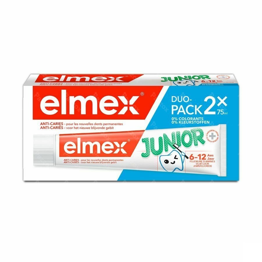 Dentifrice Elmex Junior Tube 2x75ml