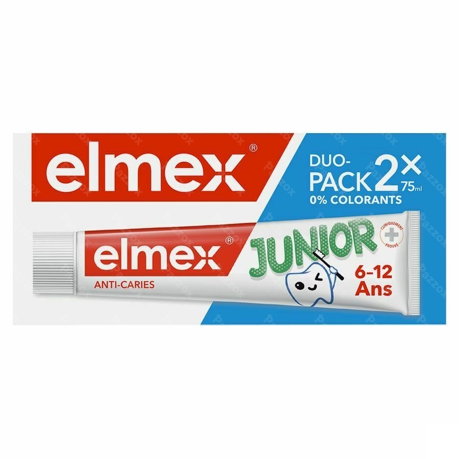 Dentifrice Elmex Junior Tube 2x75ml