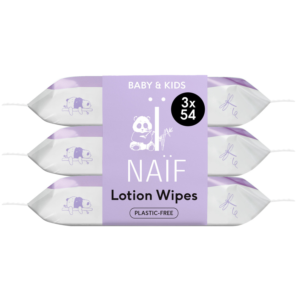 Naif Baby&kids Lotion Baby Wipes Pack 3x54