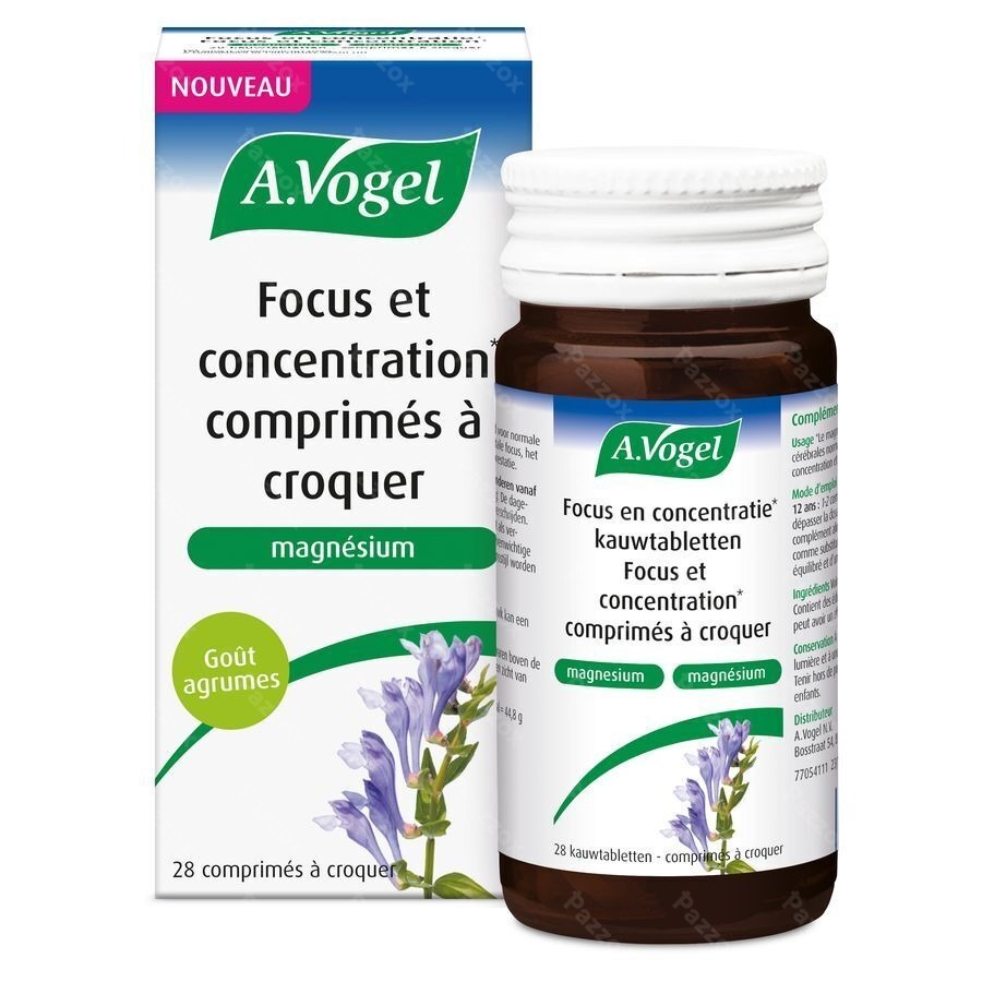 A.Vogel Focus et Concentration 28 Comprimés à Croquer