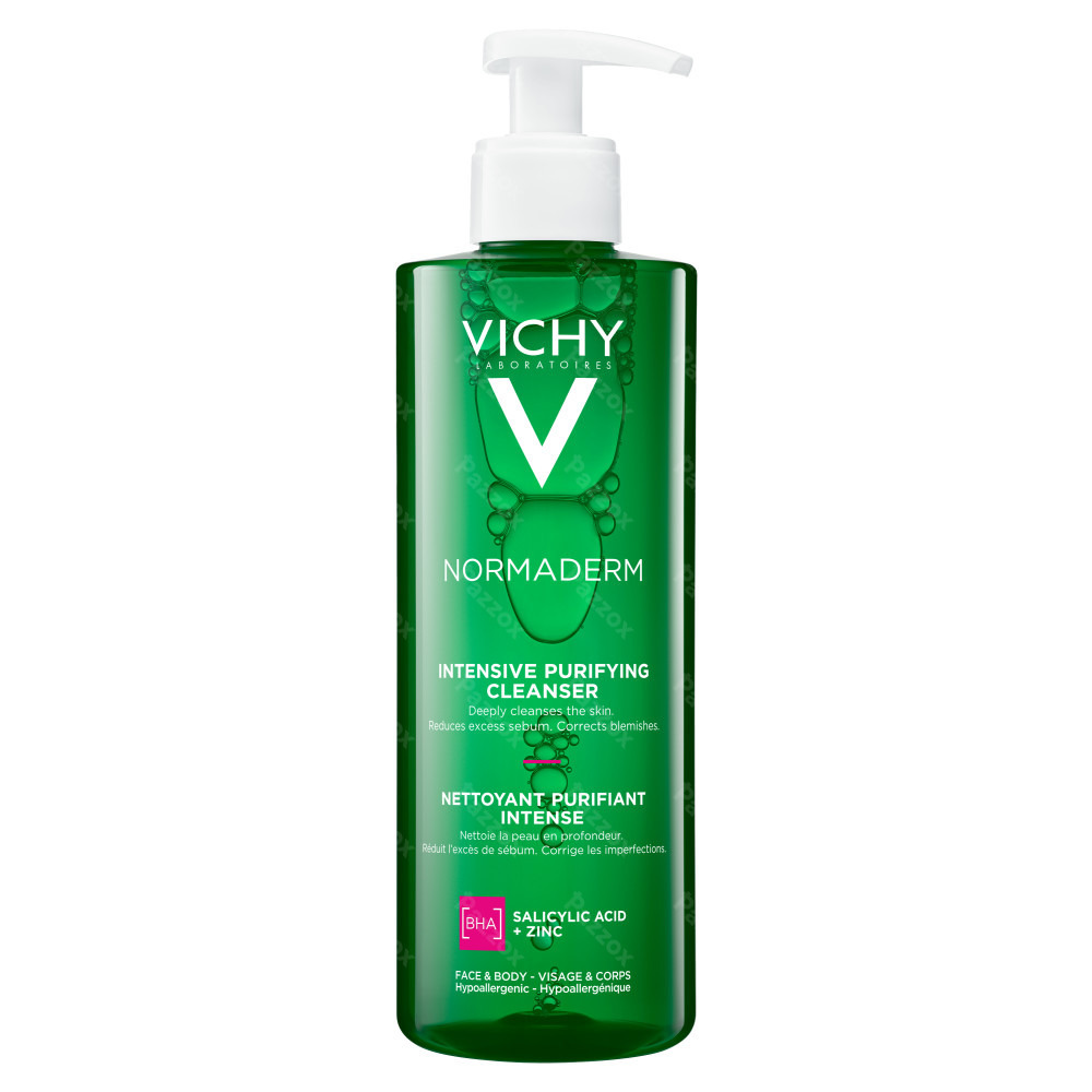 Vichy Normaderm Phytosolution Intensief Zuiverende Gel - Gevoelige en Acnegevoelige Huid - 400ml