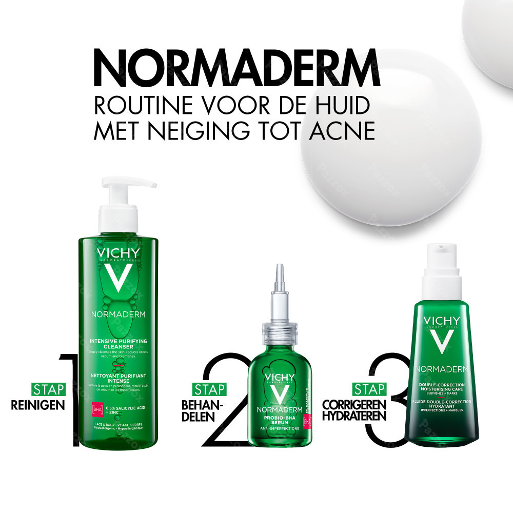 Vichy Normaderm Phytosolution Intensief Zuiverende Gel - Gevoelige en Acnegevoelige Huid - 400ml