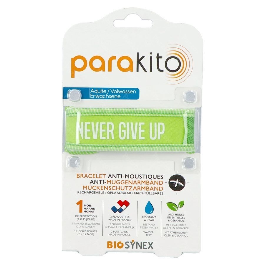 Para'kito Bracelet Adulte Never Give Up Vert
